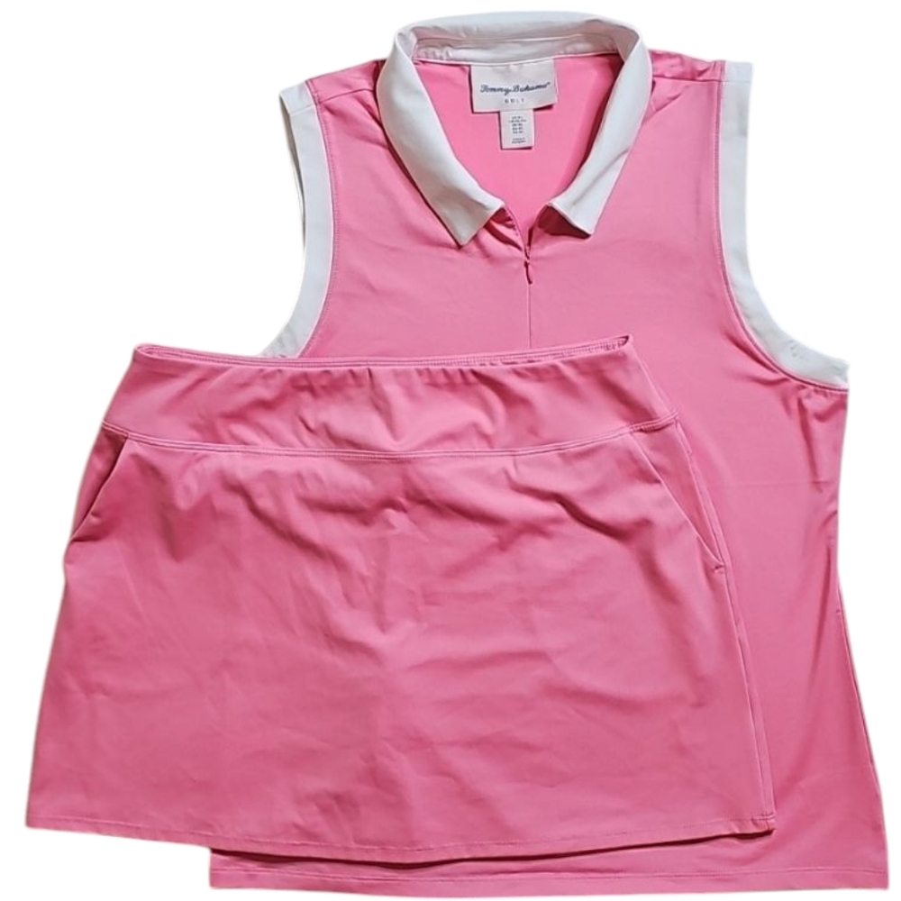 🏌‍♀️Tommy Bahama Golf Pink 2pc Set. Women's Size: T-XL & B-LG.🌴